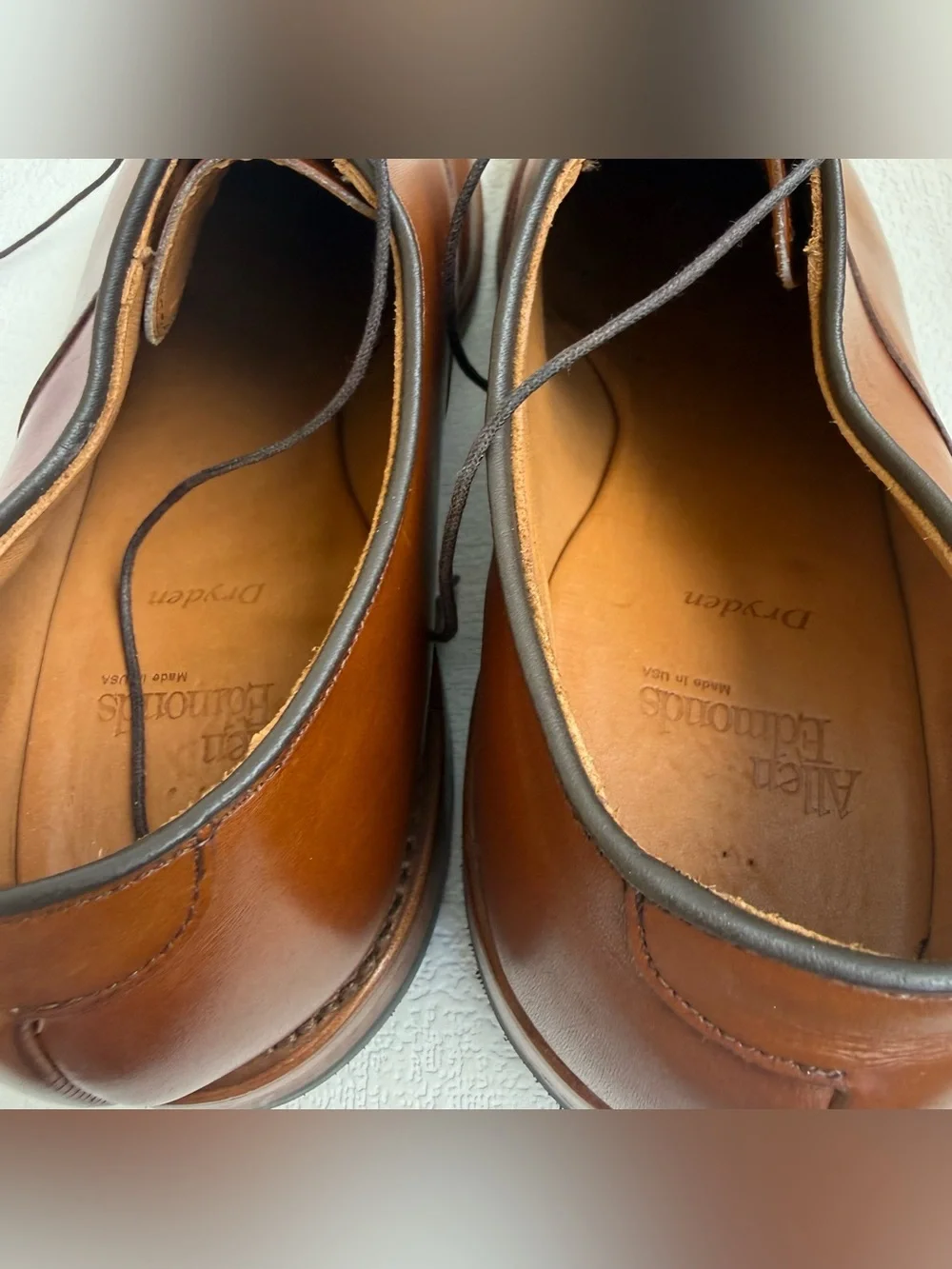 Allen Edmonds Dryden Men’s 11.5 D Brown Leather Oxford Dress Shoes